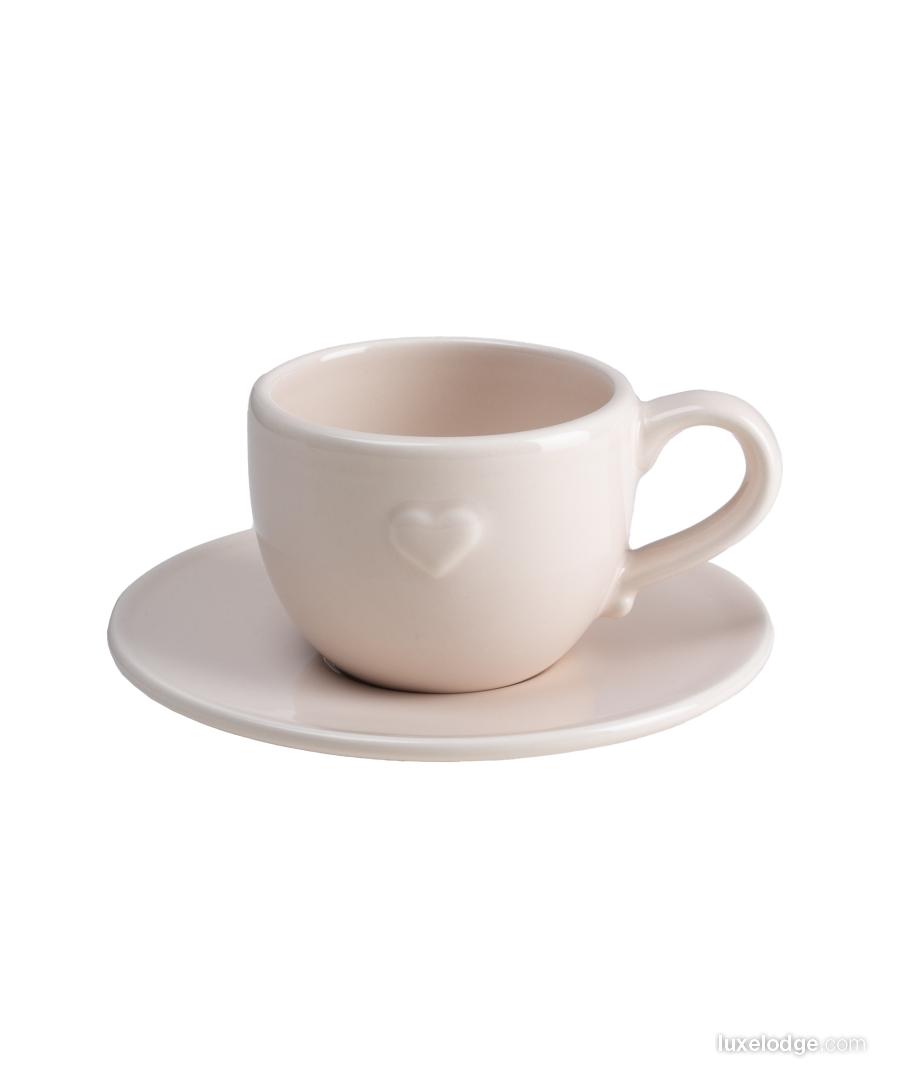 Tazza da caffe espresso con piatto